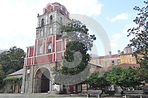 The Monastery of Iviron is a monastery built on Mount Athos