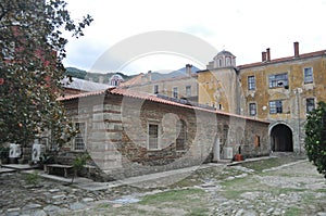 The Monastery of Iviron is a monastery built on Mount Athos