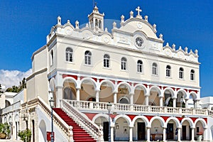 The monastery of miraculous Evagelistria in Tinos, Greece photo