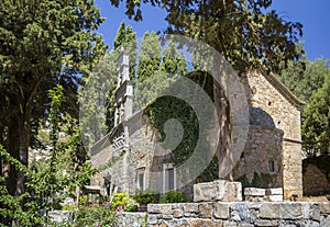 Monastery of Mother Mary Vidiani in the mountains of Crete.