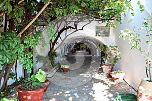 Monastery in Paleokastritsa, Corfu, Greece