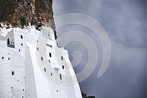 Monastery of Panagia Hozoviotissa in Amorgos island, Greece