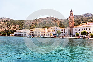 Monastery Panormitis on the island of Symi, Greece