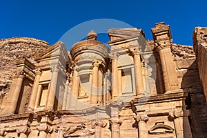 The Monastery in Petra, one of seven wonders in the world, Jordan, Arab