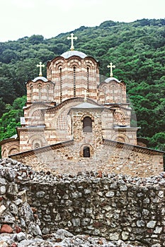 Monastery Ravanica; Ortodox church, endowment of prince Lazar of