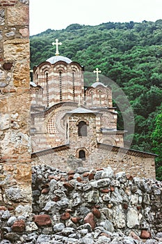 Monastery Ravanica; Ortodox church, endowment of prince Lazar of