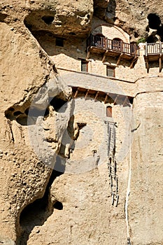 Monastery in the rock and hermits abode in Meteora