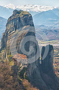 Monastery on the rocks in Meteora