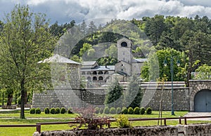 Monastery and Royal Gardens in Cetinje Montenegro