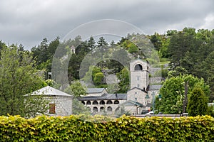 Monastery and Royal Gardens in Cetinje Montenegro photo