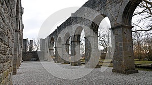 Monastery ruin of Roma on Gotland in Sweden