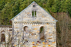 Monastery ruins in Paulinzella in Thuringia photo