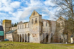 Monastery ruins in Paulinzella in Thuringia photo