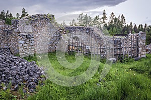 Monastery ruins in Slovak Paradise photo
