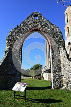 Monastery Ruins, Wymondham Abbey, Norfolk, England