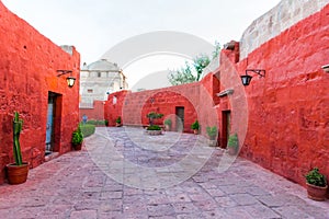 Monastery of Saint Catherine in Arequipa, Peru.(Spanish: Santa Catalina) is monastery of nuns of Domincan Second Order photo