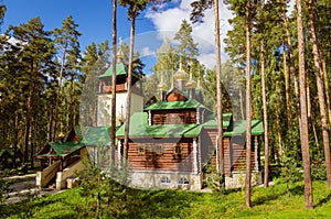 The monastery of the Saint Regal Martyrs in Ganina Yama tract, Russia, Ekaterinburg,