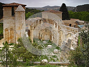 The monastery of San Pedro de Arlanza in Burgos
