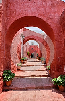 Monastery of Santa Catalina de Siena in Arequip, Peru