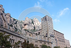 Monastery of Santa Maria de Montserrat in Catalonia, Spain