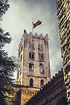 Monastery of Santa Maria in Ripoll, Catalonia, Spain.