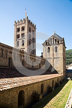 Monastery of Santa Maria in town of Ripoll, Spain