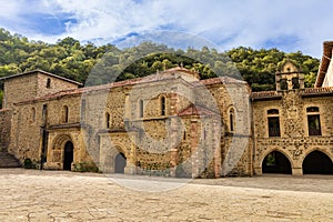 The Monastery of Santo Toribio de Liebana. Cantabria, Spain photo