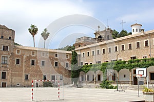 Monastery El Santuari de Lluc at Mallorca, Spain photo