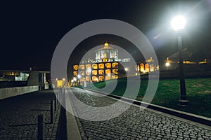 Monastery of Serra do Pilar at Night