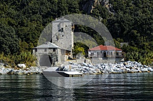 The monastery of Simonopetra marina on Athos