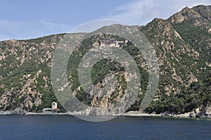 The Monastery of Simonos Petras is a monastery built on Mount Athos