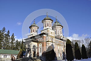 Monastery Sinaia from Sinaia resort in Romania