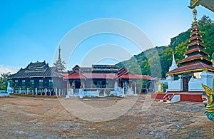 The monastery on stilts, Pindaya, Myanmar