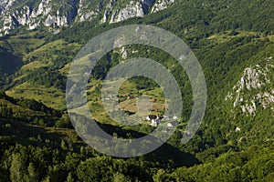 The monastery from Sub Piatra village, Salciua commune, Alba County, Transylvania, Romania.