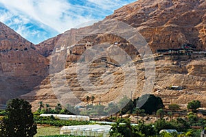 The Monastery of the Temptation in Jericho, Palestine