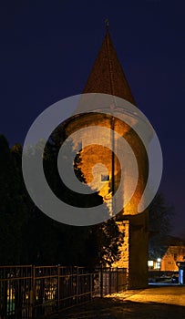 Monastery tower in Bardejov. Slovakia