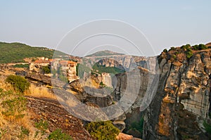 Monastery of Varlaam at Meteora landscape