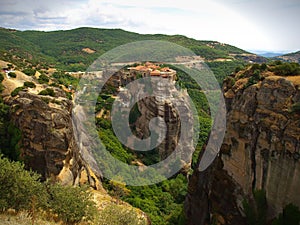 The Monastery of Varlaam, one the monasteries at Meteora site, Greece