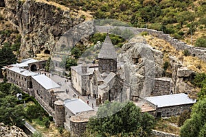 The monastic complex of Geghard, Kotayk region, Armenia