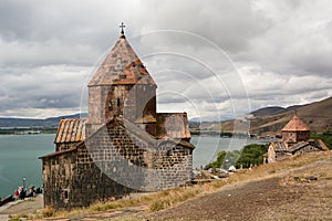 The monastic complex of Sevanavank on lake Sevan. Sevan peninsula. Gegharkunik province. Armenia