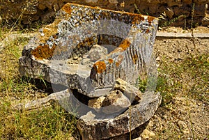 Monastir, Tunisia, Africa - August, 2012: Ruins of ancient Carthage in the city of Tunis