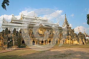 Monastry Maha Aungmye Bonzan in Ava, Myanmar photo