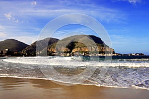 Mondello beach seascape, Italy