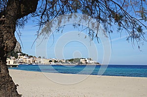 Mondello beach in Sicily photo