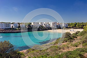 Mondrago beach in Mallorca island Spain