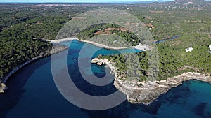 Mondrago Nature Park in Majorca aerial view