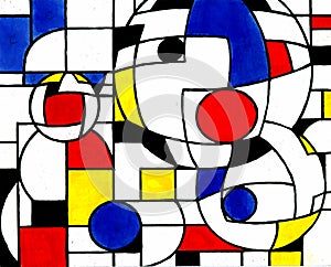 Mondrian painting neoplasticism