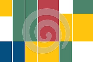 Mondrian style. Artwork for wall decoration. Set 6