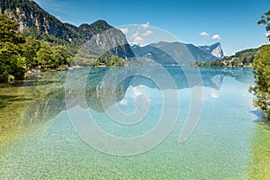 Mondsee lake in Austria