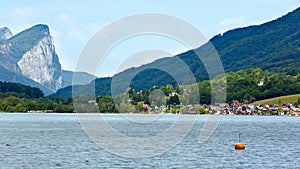 Mondsee summer lake (Austria).